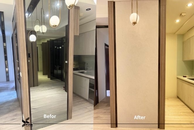 系統櫃貼膜/鏡子-特耐軟片-石紋NS118