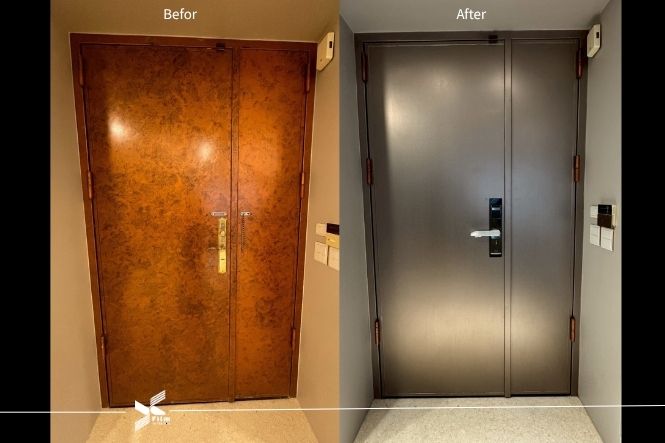 門片貼膜-特耐軟片-金屬MF102