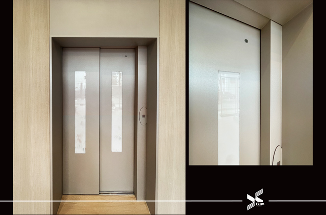 電梯門框裝潢貼膜-特耐波音軟片-金屬GM504