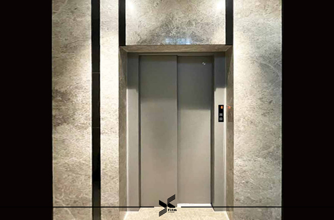 電梯裝潢/電梯門框貼膜-特耐波音軟片-編織布紋系列-IE071
