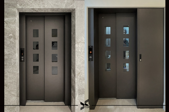 電梯門框裝潢貼膜-特耐波音軟片-金屬IPH504