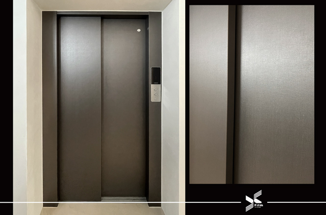 電梯門框裝潢貼膜-特耐波音軟片-金屬IPH504