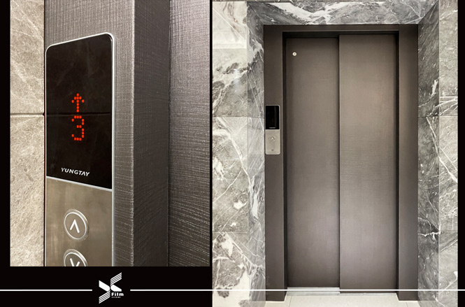 電梯門框裝潢貼膜-特耐波音軟片-金屬IPH509