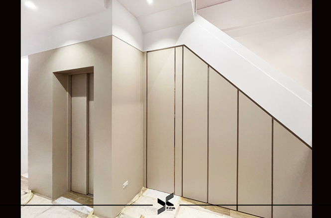 電梯門框裝潢/牆壁貼膜-特耐波音軟片-織紋KF633