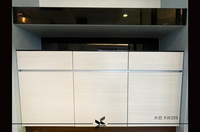 系統櫃裝潢貼膜-特耐波音軟片-木紋KW309