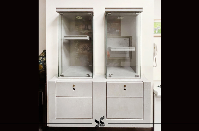 系統櫃貼膜-特耐軟片-石紋NS401