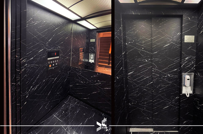 電梯門框裝潢貼膜-特耐波音軟片-石紋NS804