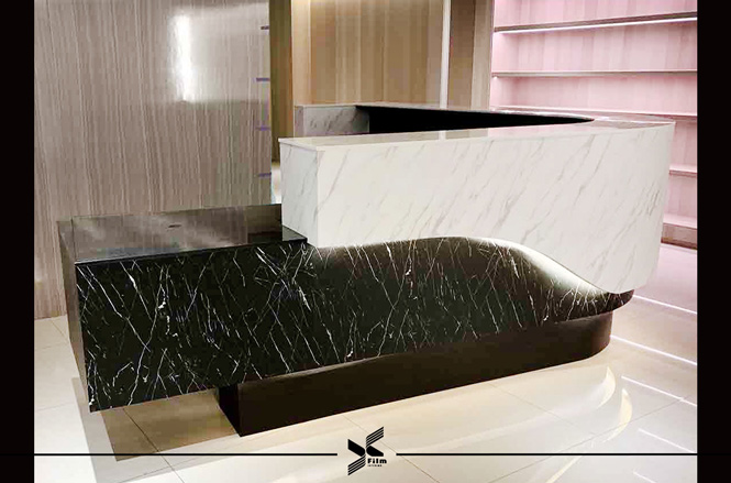 系統櫃貼膜-櫃台-特耐軟片-石紋NS804