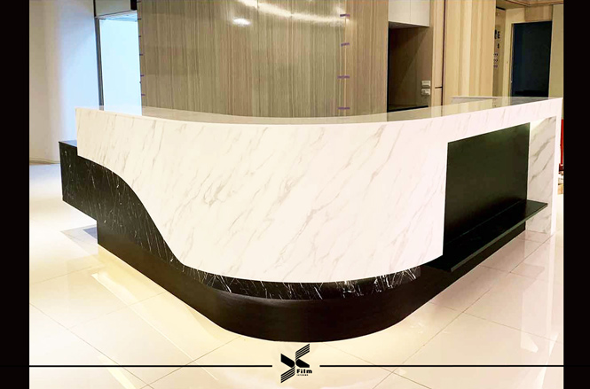 系統櫃貼膜-櫃台-特耐軟片-石紋NS814