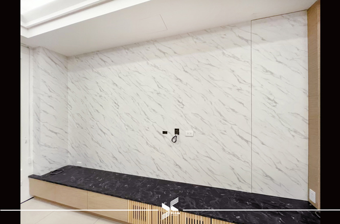 電視牆裝潢貼皮-特耐波音軟片-石紋NS814