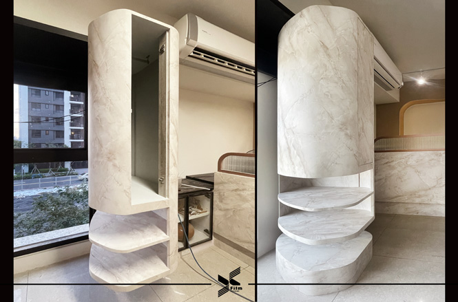 系統櫃貼膜-特耐波音軟片-石紋PM003