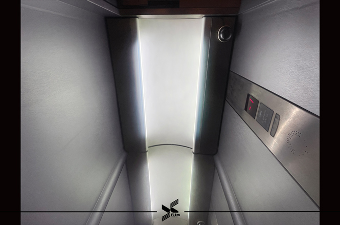 電梯門框裝潢貼膜-特耐波音軟片-金屬PM982