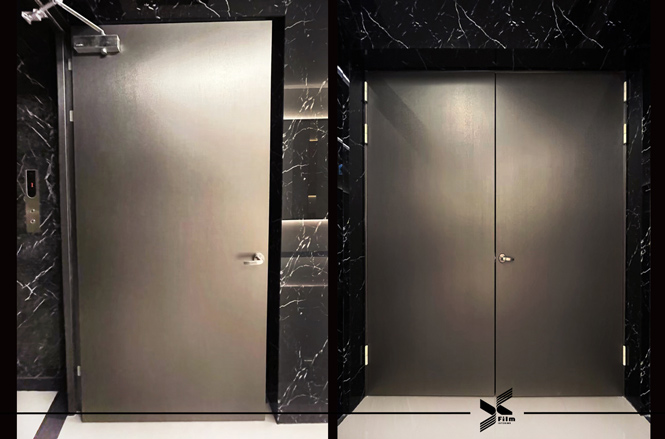 門片貼膜-特耐軟片-金屬RM002