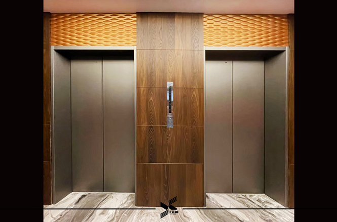 電梯門框裝潢貼膜-特耐波音軟片-金屬RM002