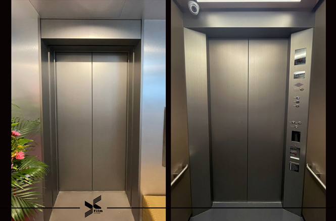 電梯門框裝潢貼膜-特耐波音軟片-金屬RM004