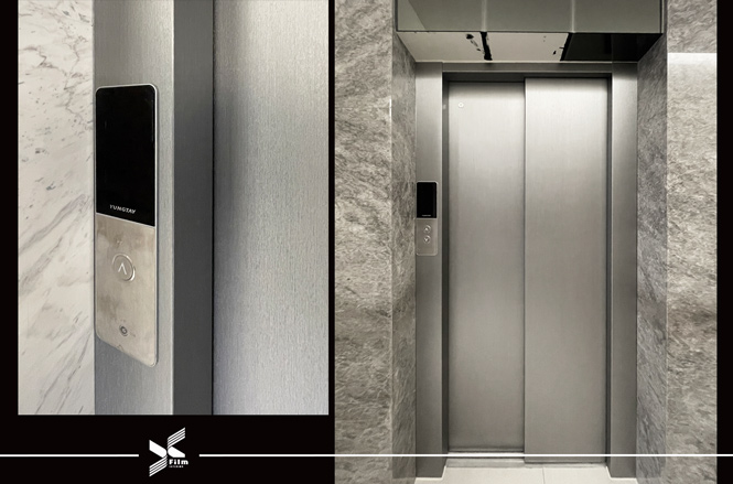 電梯門框裝潢貼膜-特耐波音軟片-金屬RM004