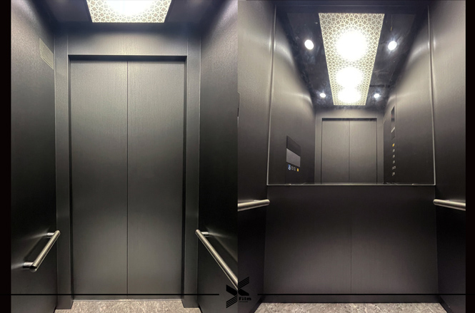 電梯門框裝潢貼膜-特耐波音軟片-金屬RM009