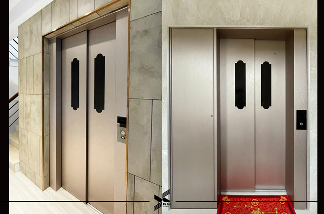 電梯門框裝潢貼膜-特耐波音軟片-金屬RM051