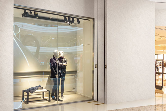 商業空間/展場牆壁裝潢-特耐波音軟片-大理石紋貼膜