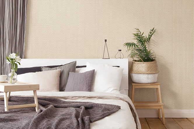 空間設計/臥室牆壁裝潢-特耐波音軟片-編織布紋貼膜